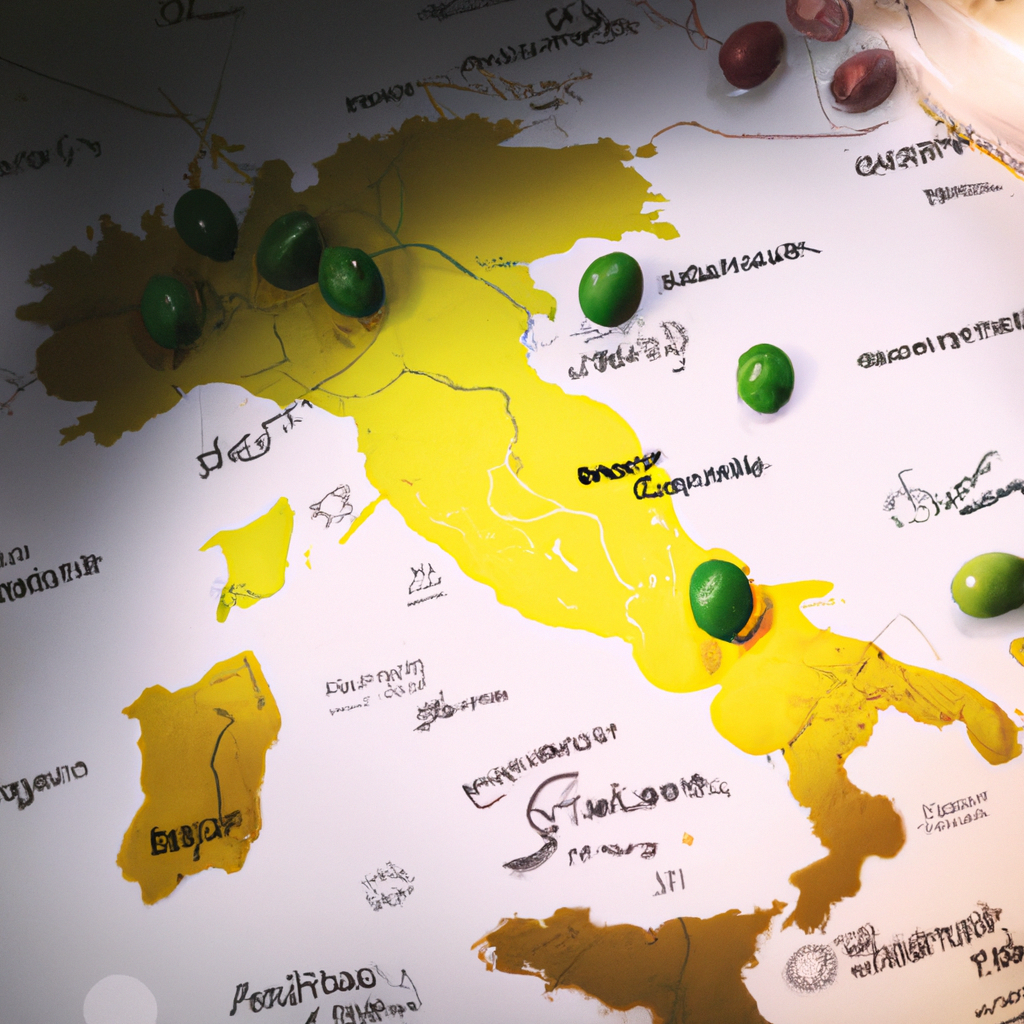 세계 원산지 지도: 이탈리아 올리브오일