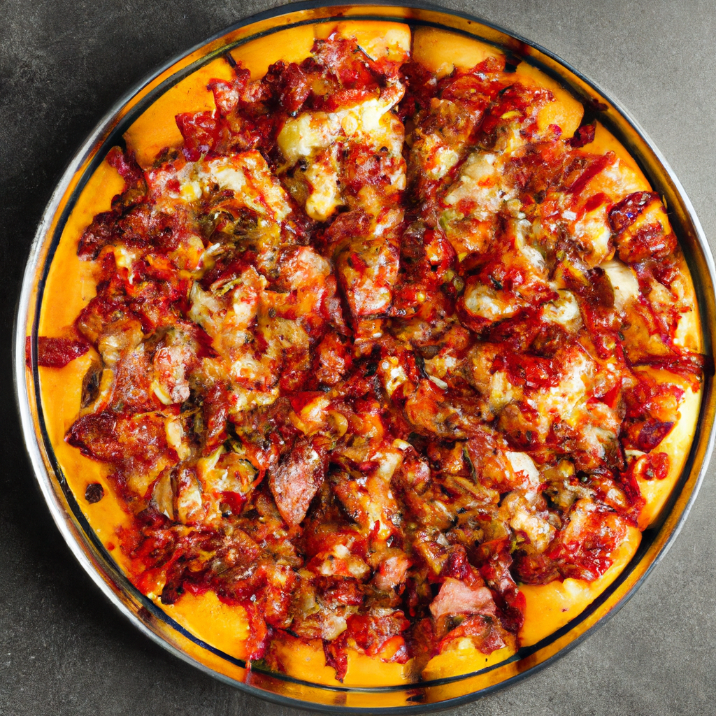 신메뉴 김치 베이컨 피자