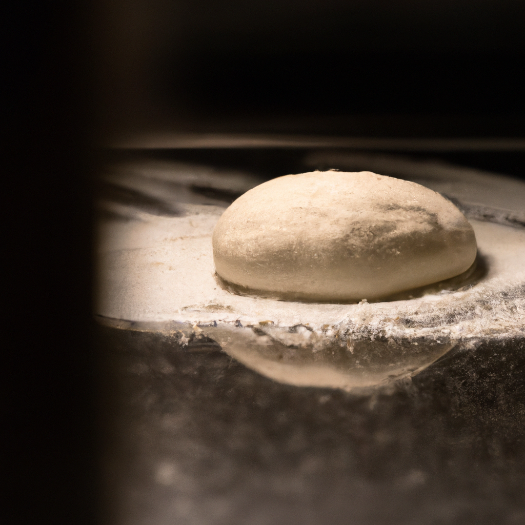 2021년 을지로 테스트 키친에서 반죽 발효를 확인하는 장면